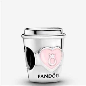 AUTHENTIC PANDORA take a break coffee cup charm